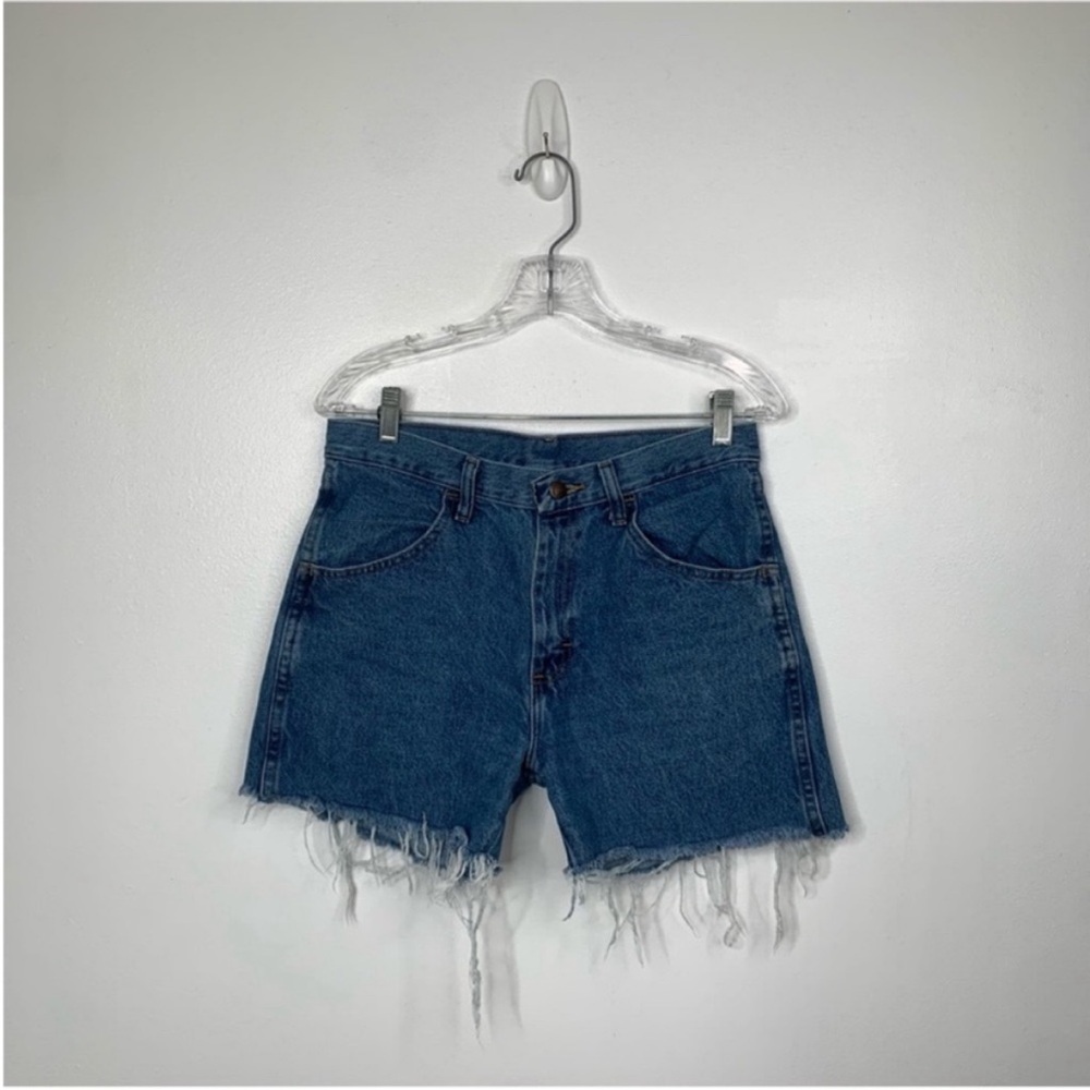Vintage Mens Rustler‎ Jeans Re Worked into the perfect Mom Jean High Waist Short - Picture 2 of 6